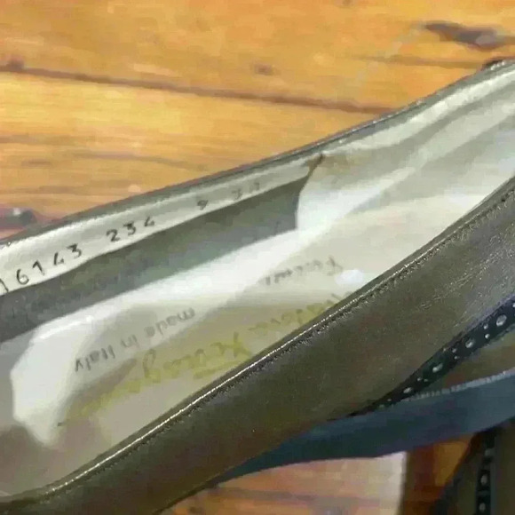 Salvatore Ferragamo brown and black Two Tone Oxford Lace Up Shoes Size 9 - Picture 7 of 10